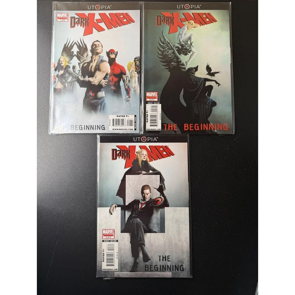 Dark X-Men The Beginning 1 2 3 Complete Set Marvel Comics Utopia Dark Reign 2009